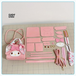 [LC] SANRIO กระเป๋าสะพายข้าง ลายการ์ตูนซานริโอ้น่ารัก DIY สําหรับเด็กผู้หญิง