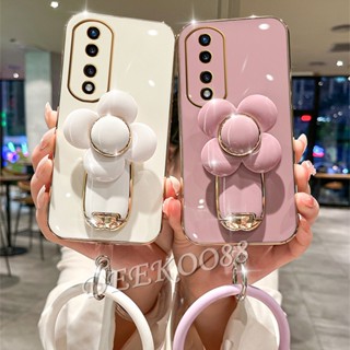 เคสโทรศัพท์มือถือ แบบนิ่ม ลายกังหันลม 3D หมุนได้ พร้อมสายคล้อง สําหรับ Honor 90 Lite X8a Magic5 Pro 5G 4G Honor90Lite Honor90