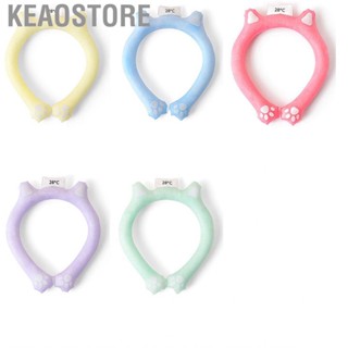 Keaostore Neck Cooling Tube  Hands Free Ring Foldable Reusable for Indoor Adults