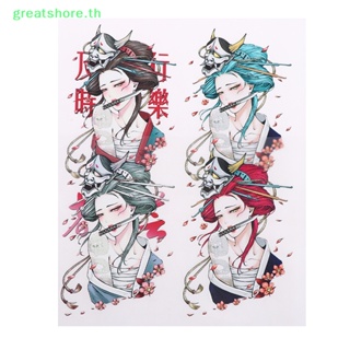 Greatshore สติกเกอร์ไวนิลสะท้อนแสง ลาย Geisha Charm JDM สไตล์ญี่ปุ่น สําหรับติดตกแต่งรถยนต์