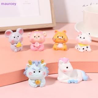 Maurcey พวงกุญแจเรซิ่น จี้ตุ๊กตาการ์ตูนราศี 3D สไตล์จีน ของขวัญ สําหรับผู้หญิง TH