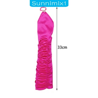 [Sunnimix1] ถุงมือยาว ผ้าซาติน ประดับพลอยเทียม 1920S สําหรับผู้หญิง เจ้าสาว