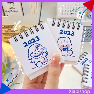 Xps ปฏิทินตั้งโต๊ะ ปีใหม่ 2023 ลายการ์ตูนน่ารัก เรียบง่าย สําหรับตกแต่งออฟฟิศ 2023