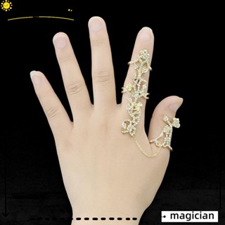 MAG แหวนนิ้วมือ แบบกลวง หลายชั้น สําหรับผู้หญิง