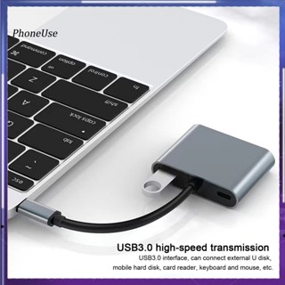 ฮับ Type-C 4 in 1 4K 1080P เอาท์พุต ถ่ายโอนข้อมูลเร็ว ใสมาก USB-C เป็น HDMI VGA USB30 PD สําหรับโฮมเธียเตอร์