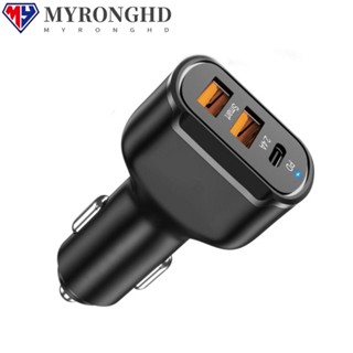 MYRONGHD ซ็อกเก็ตชาร์จ USB PD QC3.0 30W สําหรับรถยนต์