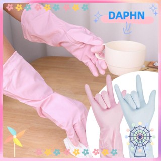 DAPHS ถุงมือเรซิ่น ทําความสะอาดง่าย ทนทาน สําหรับครัวเรือน