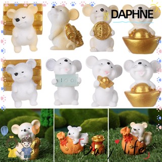 DAPHNE ตุ๊กตารูปหนู ขนาดเล็ก สำหรับตกแต่งสวนถาด