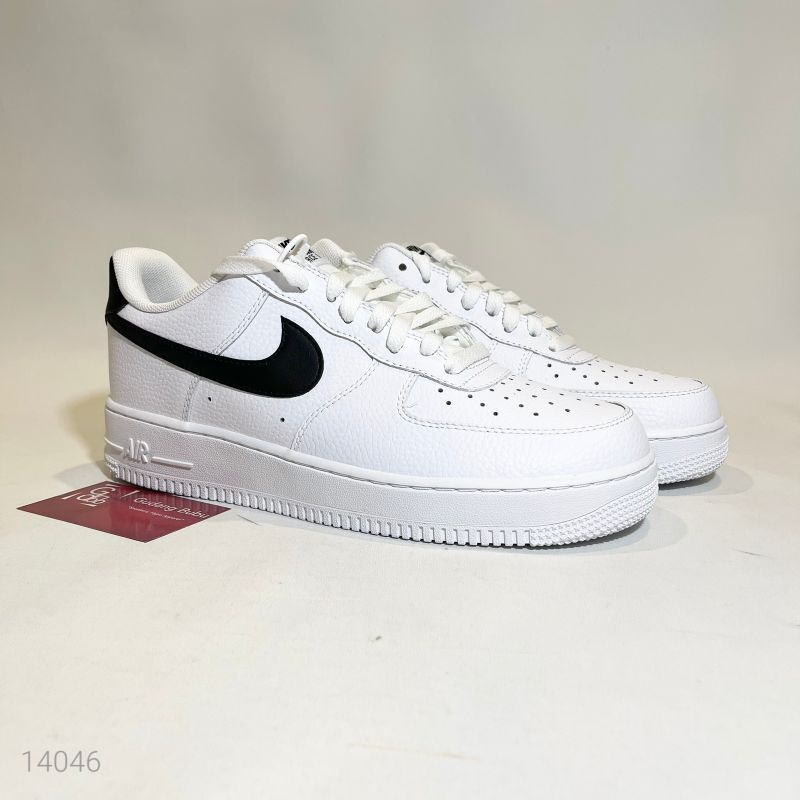 Nike Air Force 1 Low 07 LV8 รองเท้าผ้าใบหนัง สีขาว สีดํา 2022
