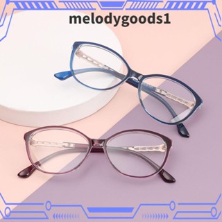 Melodygoods1 แว่นตาออปติคอล ทรงกลม แบบพกพา สําหรับผู้หญิง และผู้ชาย