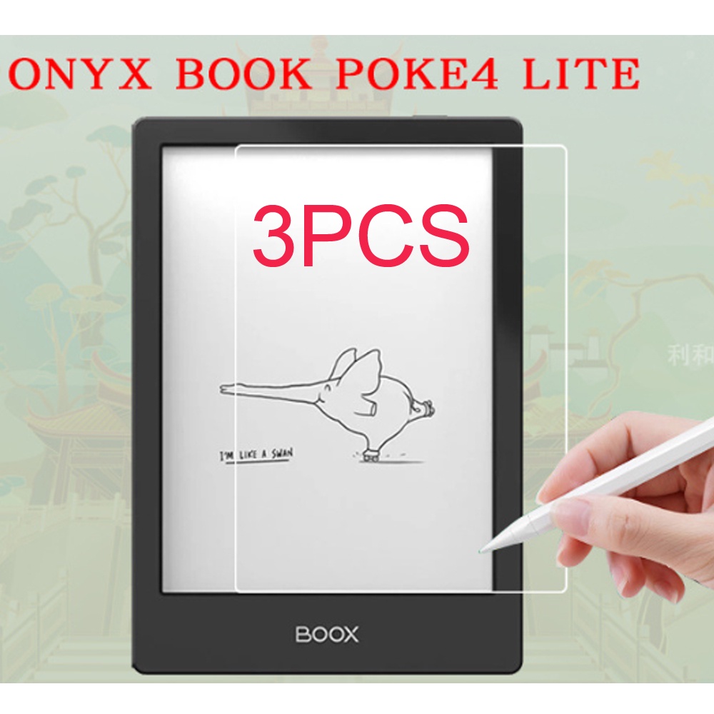 ฟิล์มกันรอยหน้าจอ PET นิ่ม สําหรับ ONYX Boox poke 4 lite 6 นิ้ว ereader ebook reader 3 ชิ้น