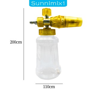 [Sunnimix1] เครื่องพ่นโฟมแรงดันสูง ถอดออกได้ สําหรับทําความสะอาดหน้าต่างรถยนต์ สวน สนามหญ้า