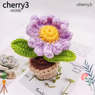 CHERRY3 ดอกทานตะวัน ดอกกุหลาบ แฮนด์เมด สําหรับตกแต่งรถยนต์