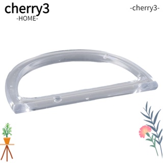 CHERRY3 ด้ามจับพลาสติกใส รูปตัว D ขนาด 4.7*3.3 นิ้ว แบบเปลี่ยน สําหรับกระเป๋าชายหาด