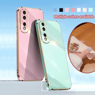 เคสโทรศัพท์มือถือแบบนิ่ม TPU กันกระแทก ขอบตรง ยืดหยุ่น หรูหรา สําหรับ honor 90 5G honor90