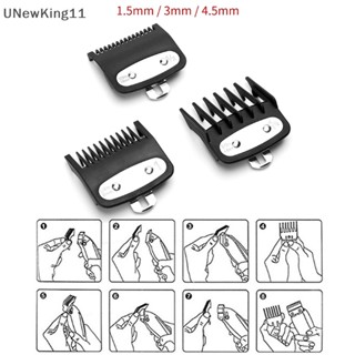 Unewking หวีรองปัตตาเลี่ยนตัดผม พร้อมคลิปโลหะ 2 3 ชิ้น