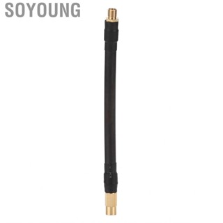 Soyoung Tire Inflator Extension Hose 90° Thumb‑Press Air Chuck Pump for Bicycle Motorcycle Automobile