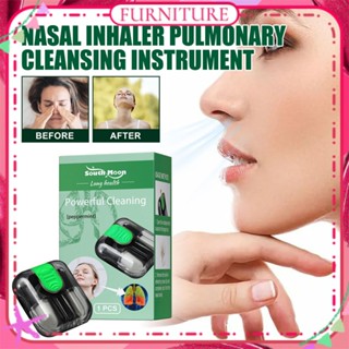 ♕ South Moon Lung Cleansing Nasal Inhaler Repaird Airways Lungs Prevention Respiratory Diseases Natural Herbal Treatment Body Care 1pc 18g FURNITURE