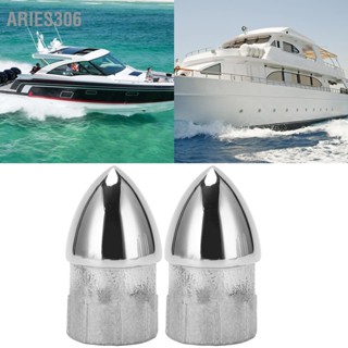 Aries306 2 ชิ้นเรือสแตนเลสท่อหัวปลั๊กเรือยอร์ชท่อรอบหัวปลั๊กสำหรับท่อท่อ 22 มม./0.87 นิ้ว