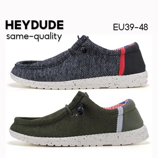 Heydude รองเท้าผ้าใบโลฟเฟอร์ สลิปออน ใส่เดินได้ คุณภาพดี สําหรับผู้ชาย ไซซ์ 39-48