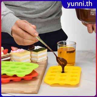 12 Grid Ice Cube Mould ทำงานเป็นแม่พิมพ์ช็อกโกแลตเครื่องทำน้ำแข็งซิลิโคนฤดูร้อนโฮมเมด Easy Release Ice Tray อุปกรณ์เสริมในครัว Yunni