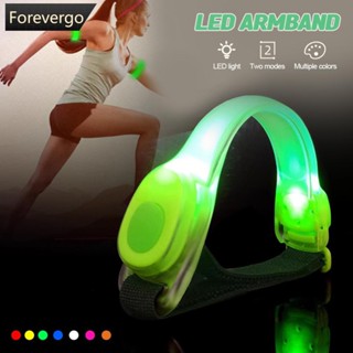 Forevergo สายรัดแขนไฟ LED เรืองแสง เพื่อความปลอดภัย สําหรับวิ่ง ขี่จักรยาน เดินป่า N9P8