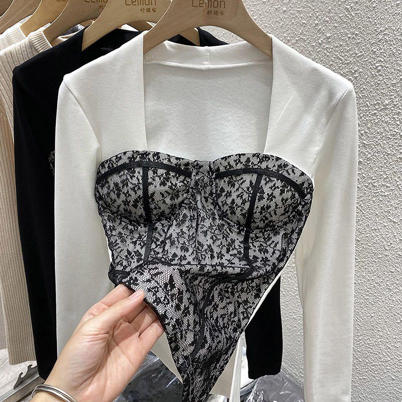เสื้อกํามะหยี่ คอสี่เหลี่ยม เข้ารูป ให้ความอบอุ่น สไตล์เยอรมัน แฟชั่นฤดูใบไม้ร่วง และฤดูหนาว สําหรับผู้หญิง