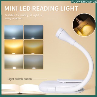 1 Pc Mini พับได้ Led Clip Booklight แบบพกพา Travel Book อ่านหนังสือโคมไฟดอกไม้