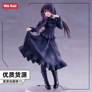 Tokisaki Kurumi Doll Black Dress Tokisaki Kurumi แอนิเมชั่นอุปกรณ์ต่อพ่วงความงามแอคชั่นสองมิติสาวสวยตกแต่งเดสก์ท็อป