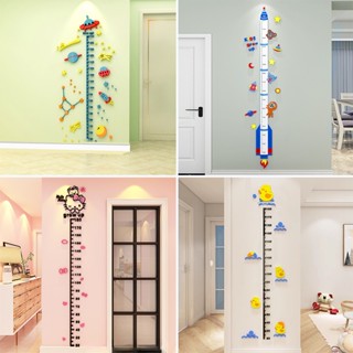 พร้อมส่ง สติกเกอร์วัดส่วนสูง แบบอะคริลิค 3D สําหรับเด็ก