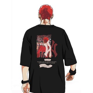 เสื้อยืดแขนสั้น พิมพ์ลายอนิเมะ Slam Dunk Sakuragi Hanamichi Kaede Rukawa สําหรับผู้ชาย