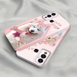 เคสโทรศัพท์มือถือ PC แข็ง ปิดด้านหลัง ลายแมวน่ารัก สีวาว สําหรับ Infinix Hot 12 Play Hot 10 Play 11 9 Note 12 Smart 6 TECNO Pova Neo