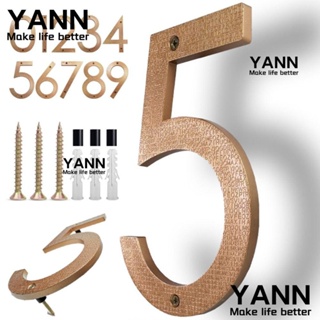 Yann1 ฟิกเกอร์ตัวเลข พลาสติก สีทอง 0-9 ความสูง 20 ซม. สไตล์โมเดิร์น สําหรับบ้าน สํานักงาน โรงแรม