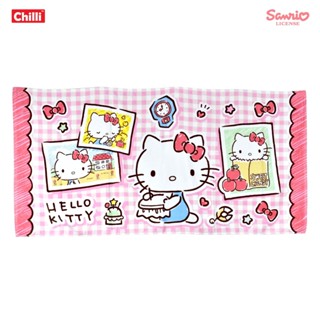 ผ้าขนหนู 30x60 นิ้ว Kitty ตารางสีขาว //JHC-KT7060 -ง153