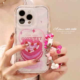 [พร้อมส่ง] เคสป้องกันโทรศัพท์มือถือ พร้อมสายคล้องมือ สําหรับ Apple iPhone 15 14 13 12 11 PROMAX XS XR XSMAX SE2020 6 7 8PLUS MINI