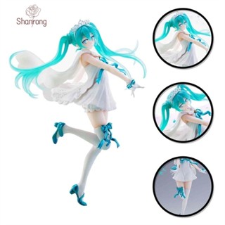 Shanrong โมเดลวันพีช ฟิกเกอร์ PVC รูปปั้นมังงะ Hatsune Miku ครบรอบ 15 ปี ขนาด 21 ซม. ของเล่นสําหรับเด็ก