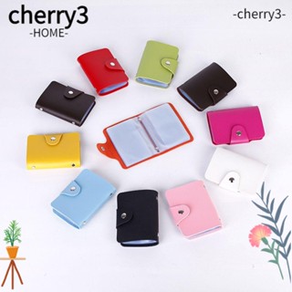 Cherry3 กระเป๋าสตางค์ กระเป๋าใส่บัตร น่ารัก สีแคนดี้ 24 ช่อง