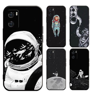 OPPO A94 A98 F11 F11PRO F9 F7 F5 RENO 6 5G RENO5 เคสโทรศัพท์มือถือแบบนิ่ม ลายนักบินอวกาศ NASA สําหรับ