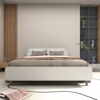 SB Design Square เตียง 6 ฟุต รุ่น Relief สีขาว (188x212x84 ซม.) แบรนด์ LOOMS