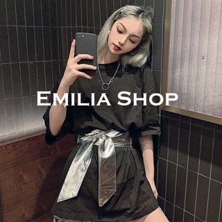 EMILIA SHOP  เสื้อยืด ครอป เสื้อยืดผู้หญิง  Stylish ทันสมัย พิเศษ Comfortable A99J59W 36Z230909