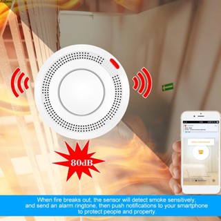 Tuya Wifi อัจฉริยะไร้สาย Smoke Alarm Fire Alarm Home Safety Aube