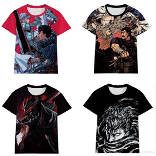 Star3 BERSERK เสื้อยืดลําลอง แขนสั้น พิมพ์ลายอนิเมะ 3D พลัสไซซ์ แฟชั่น สําหรับผู้ชาย ผู้หญิง