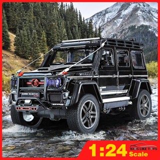 Klt โมเดลรถยนต์จําลอง 1:24 Benz G550 Adventure SUV ของเล่นสําหรับเด็กผู้ชาย