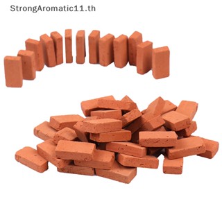 Strongaromatic อิฐจําลอง ขนาดเล็ก 1/16 diy สําหรับตกแต่งภูมิทัศน์ภูมิทัศน์ โต๊ะทราย 50 ชิ้น