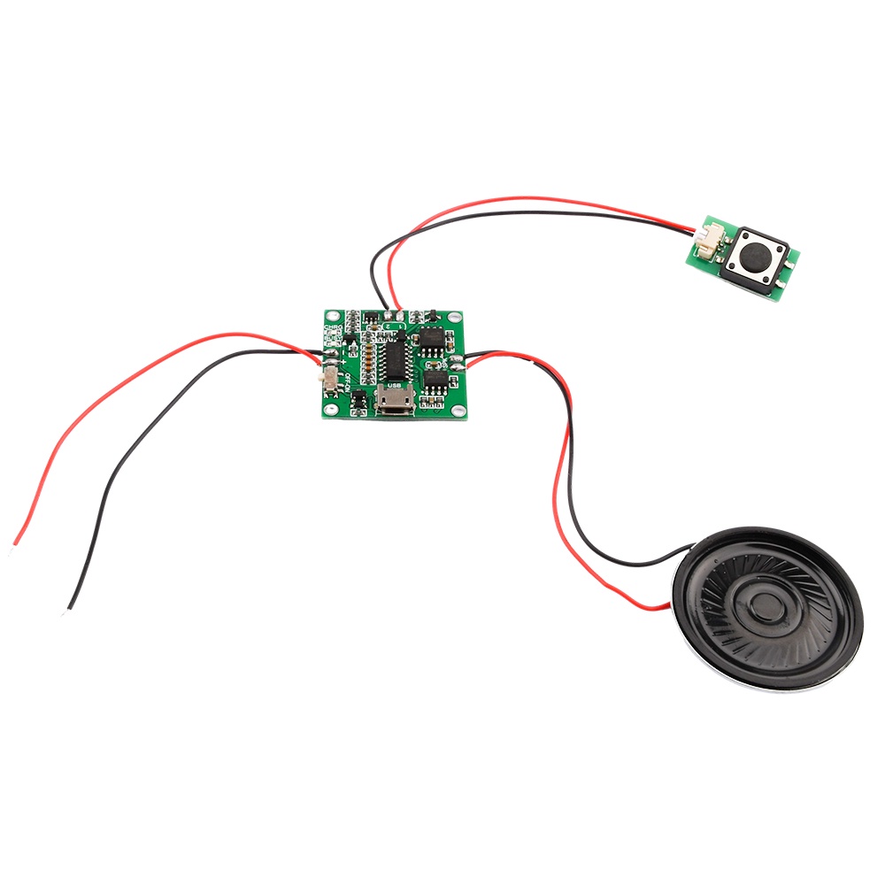 โมดูลการ์ดอวยพรเสียงหน่วยความจํา 8M DIY เพลงบันทึกเสียงเครื่องเล่นชิปโมดูล