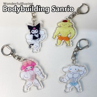 SANRIO Wbth พวงกุญแจ จี้การ์ตูนอนิเมะ Hello Kitty Kawaii Macho My Melody สําหรับห้อยกระเป๋าเป้สะพายหลัง