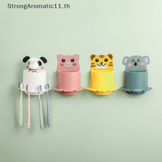 Strongaromatic ชั้นวางแปรงสีฟัน แบบติดผนังห้องน้ํา