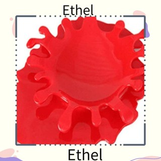 Ethel1 ที่วางช้อนซิลิโคน รูปมะเขือเทศ สีแดง ขนาด 7.48x5.5x0.98 นิ้ว สําหรับทําอาหาร ห้องครัว 2 ชิ้น