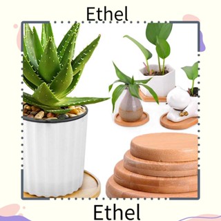 Ethel1 ถาดไม้ไผ่ ทรงกลม ทรงสี่เหลี่ยม สําหรับตกแต่งบ้าน