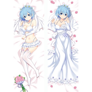 Rem ReZero ปลอกหมอนอิง ลายอนิเมะ Dakimakura ขนาด 50x150 ซม. สําหรับกอดร่างกาย